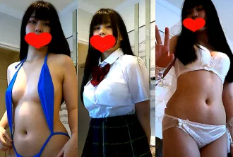 FC2-4588846 為人生第二次出演 AV 的 18 歲天真的 G 罩杯女孩，進行 3 次角色扮演中出性愛！ 素人