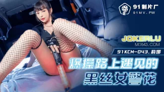 91KCM-043 爆操路上遇見的黑絲女警